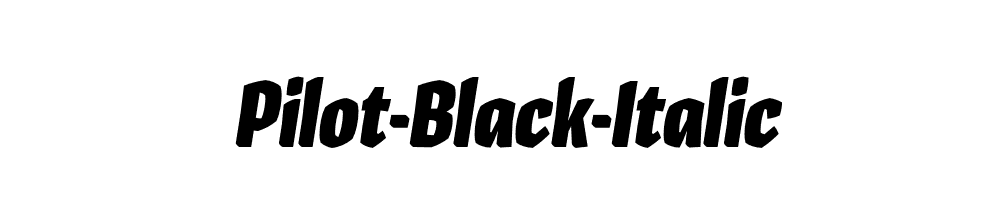 Pilot-Black-Italic