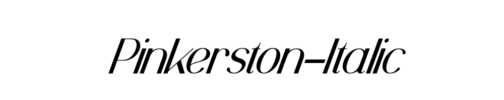 Pinkerston-Italic