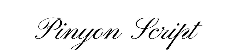 Pinyon Script