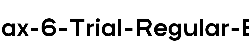 Plaax-6-Trial-Regular-Bold