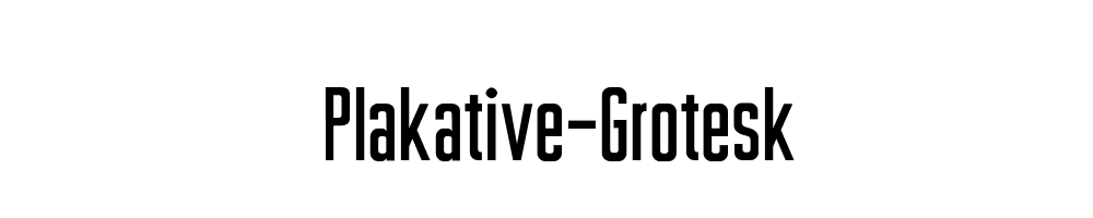 Plakative-Grotesk