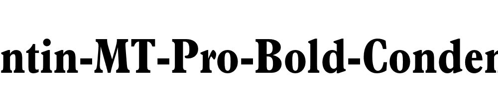 Plantin-MT-Pro-Bold-Condensed