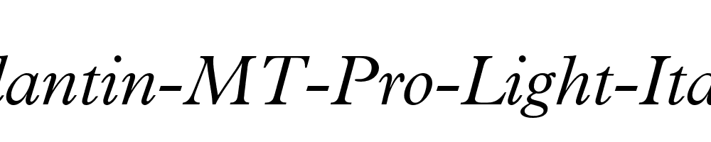 Plantin-MT-Pro-Light-Italic