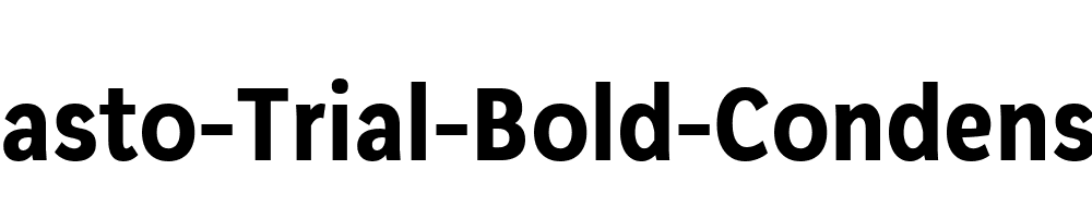 Plasto-Trial-Bold-Condensed