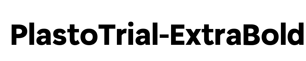 PlastoTrial-ExtraBold