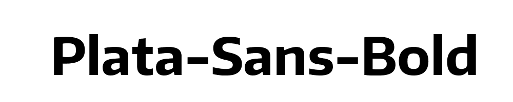 Plata-Sans-Bold