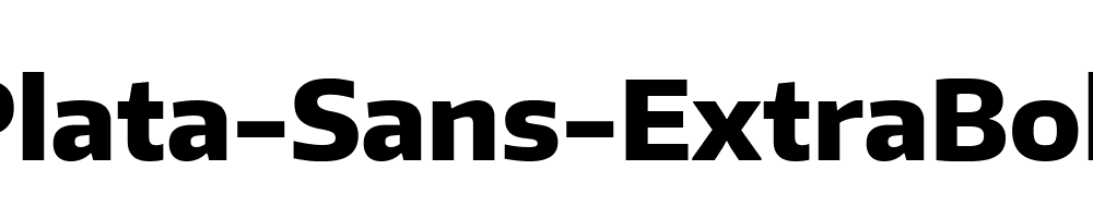 Plata-Sans-ExtraBold