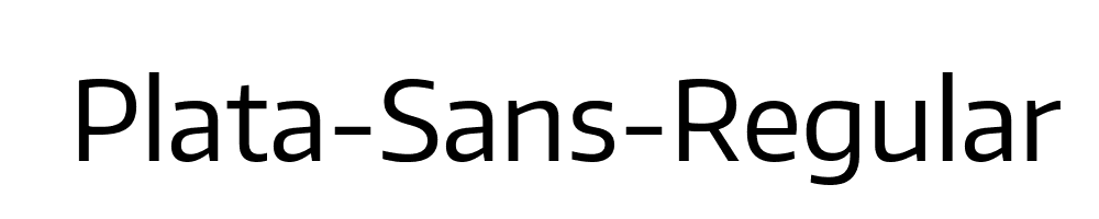 Plata-Sans-Regular