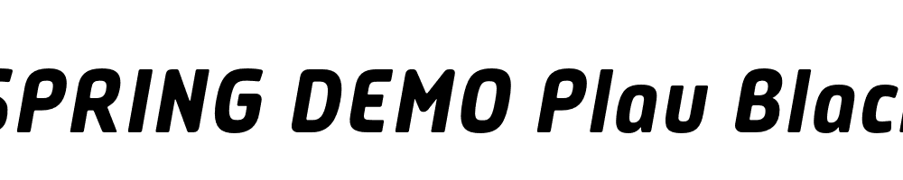  DEMO Plau Black Italic