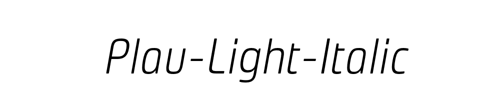 Plau-Light-Italic