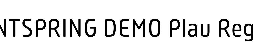  DEMO Plau Regular