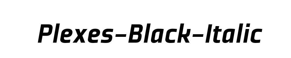 Plexes-Black-Italic