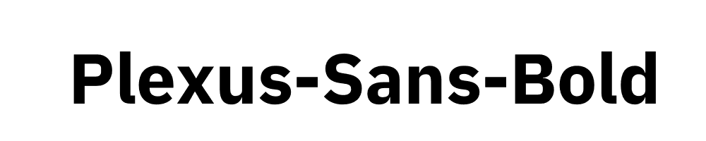 Plexus-Sans-Bold