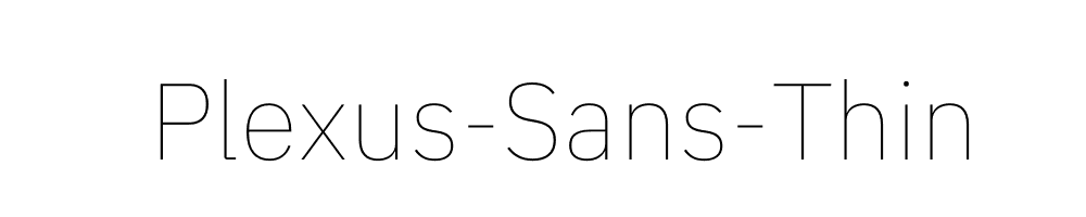 Plexus-Sans-Thin