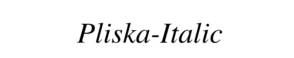 Pliska-Italic