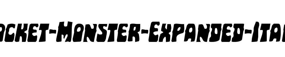 Pocket-Monster-Expanded-Italic