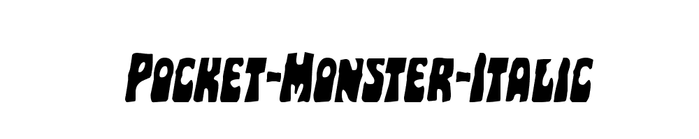 Pocket-Monster-Italic