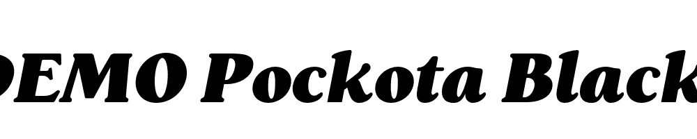 FSP DEMO Pockota Black Italic