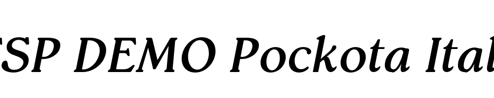 FSP DEMO Pockota Italic