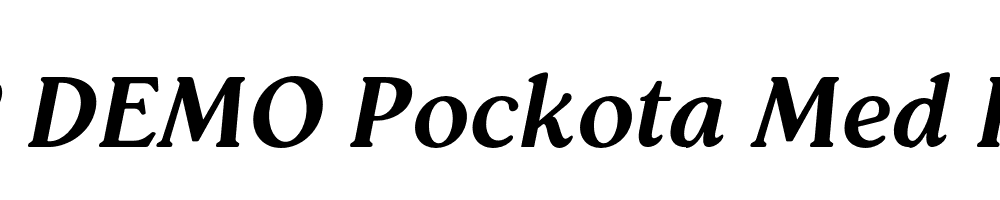 FSP DEMO Pockota Med Italic