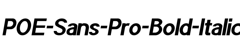 POE-Sans-Pro-Bold-Italic