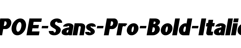 POE-Sans-Pro-Bold-Italic