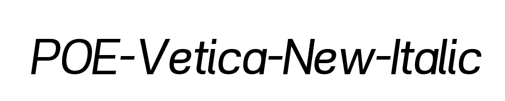 POE-Vetica-New-Italic