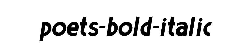 Poets-Bold-Italic