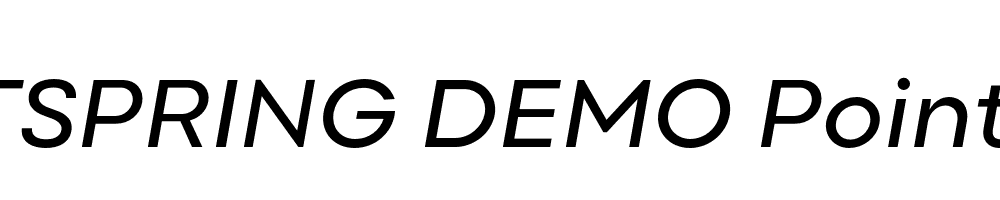  DEMO Point Italic