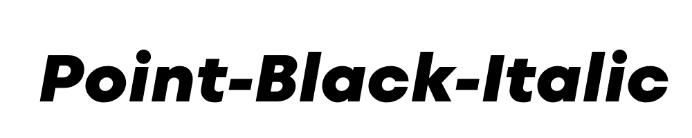 Point-Black-Italic