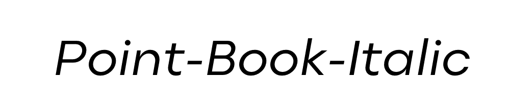 Point-Book-Italic