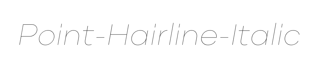 Point-Hairline-Italic