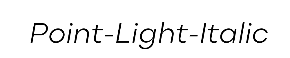 Point-Light-Italic