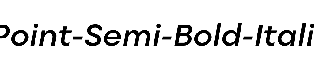 Point-Semi-Bold-Italic