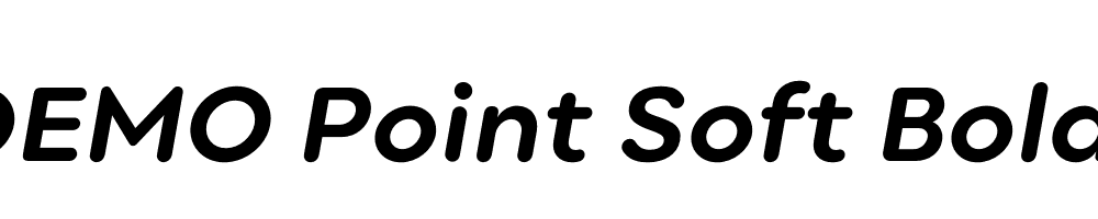 FSP DEMO Point Soft Bold Italic