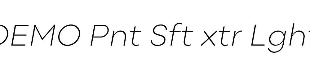 FSP DEMO Pnt Sft xtr Lght Italic