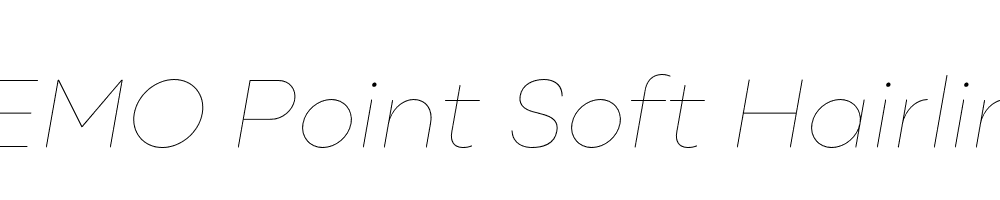 FSP DEMO Point Soft Hairline Italic