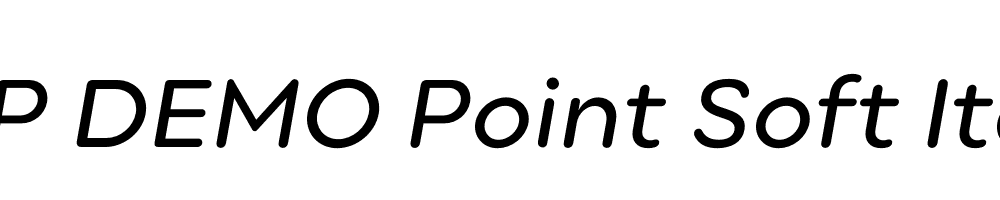 FSP DEMO Point Soft Italic