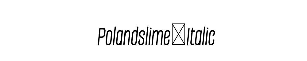 Polandslime-Italic