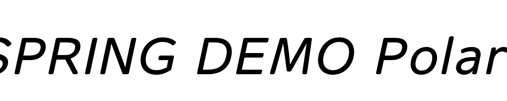  DEMO Polaris Italic