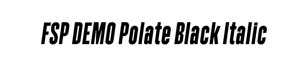 FSP DEMO Polate Black Italic