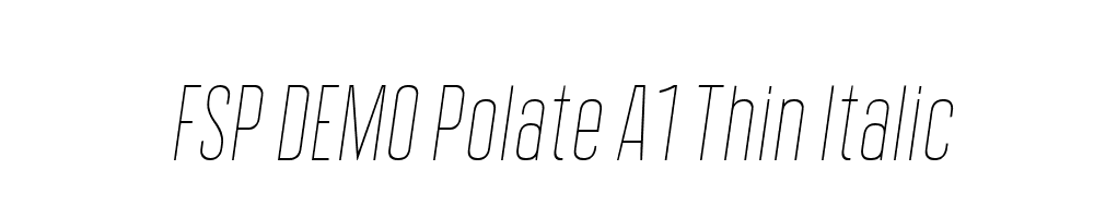 FSP DEMO Polate A1 Thin Italic