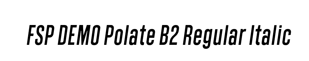 FSP DEMO Polate B2 Regular Italic