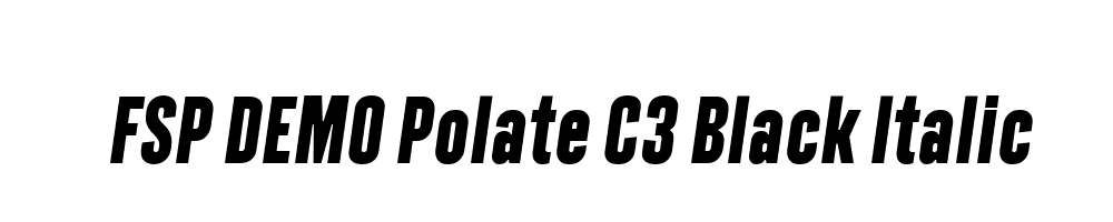 FSP DEMO Polate C3 Black Italic