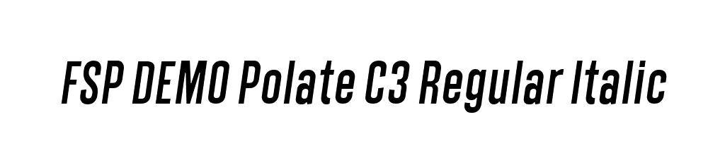 FSP DEMO Polate C3 Regular Italic