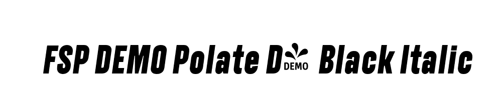 FSP DEMO Polate D4 Black Italic