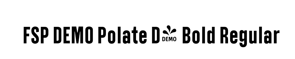 FSP DEMO Polate D4 Bold Regular