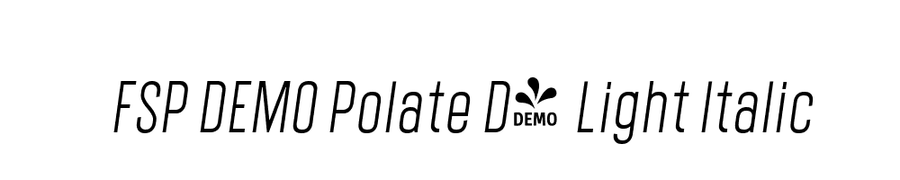 FSP DEMO Polate D4 Light Italic