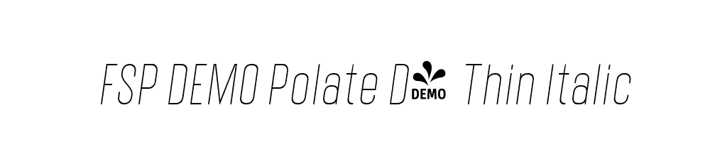 FSP DEMO Polate D4 Thin Italic