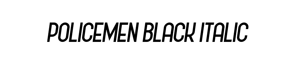 Policemen-Black-Italic